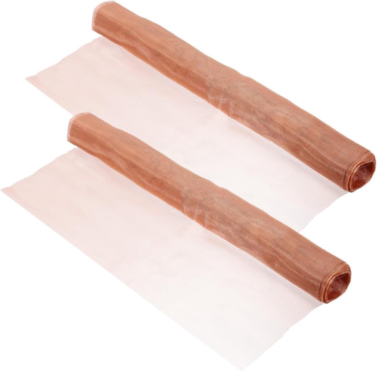 2 stuks koperen vlechtwerk, 300 x 91 cm, 40 mesh, zuiver koperdraadgaas voor filteren, tuinafdichting en distillatie toepassingen