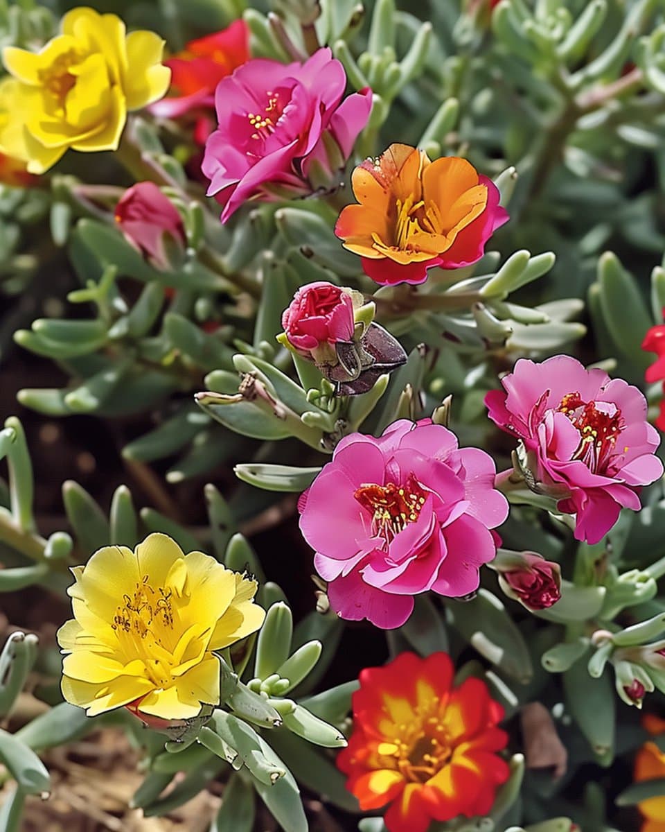 Portulaca Zaden Dubbelbloemig Gemengd Portulaca Grandiflora Eenjarig
