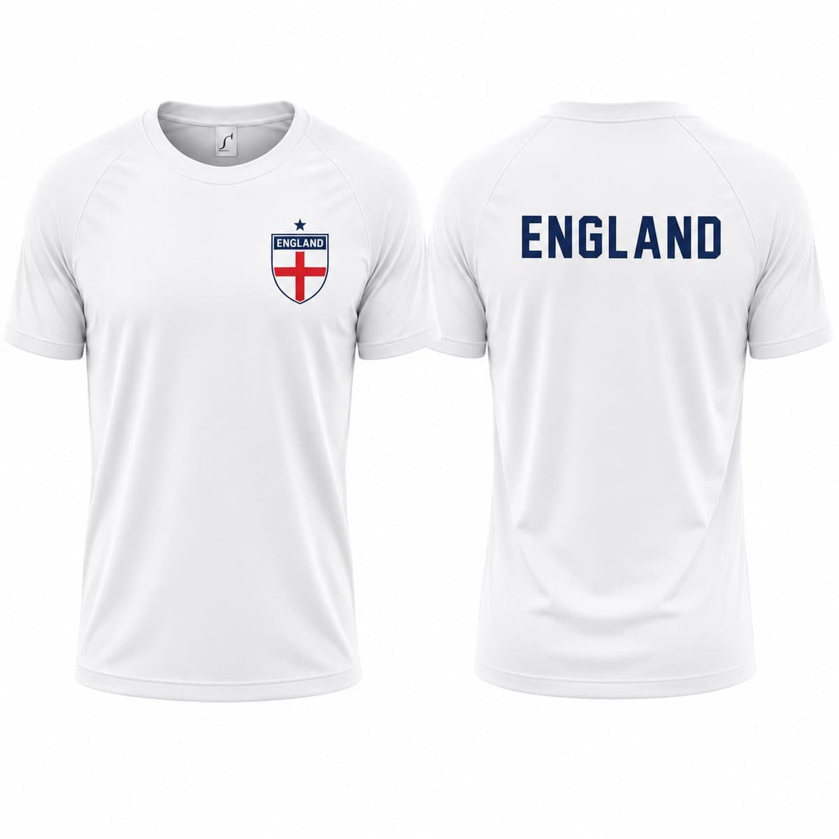 Landenteams Engeland - WK 2026 - Voetbal Shirt - Maat -116 Voetbaltenue - Voetbal Spullen - Dry Fit - Ademend - Mesh - Raglan Mouwen