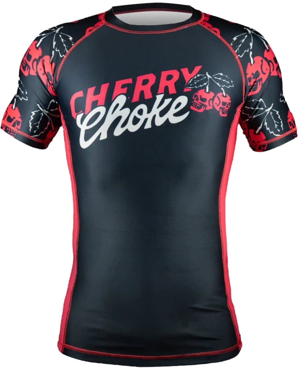 PRiDEorDiE Rash Guard Cherry Choke Black Red - XXL