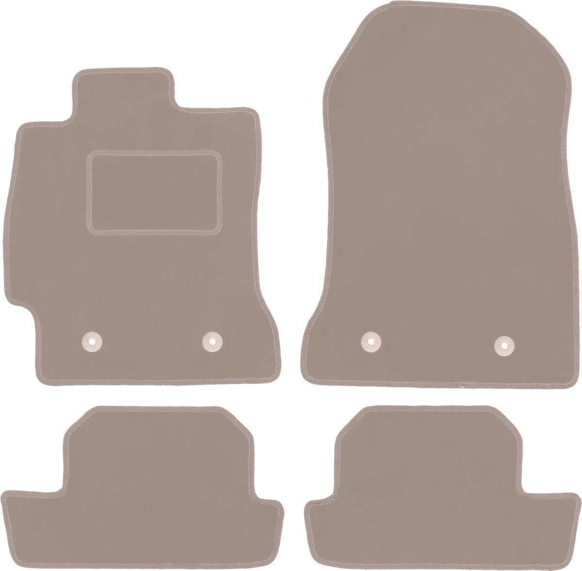 Beige velours matten voor: Subaru BRZ coupé (2011-)