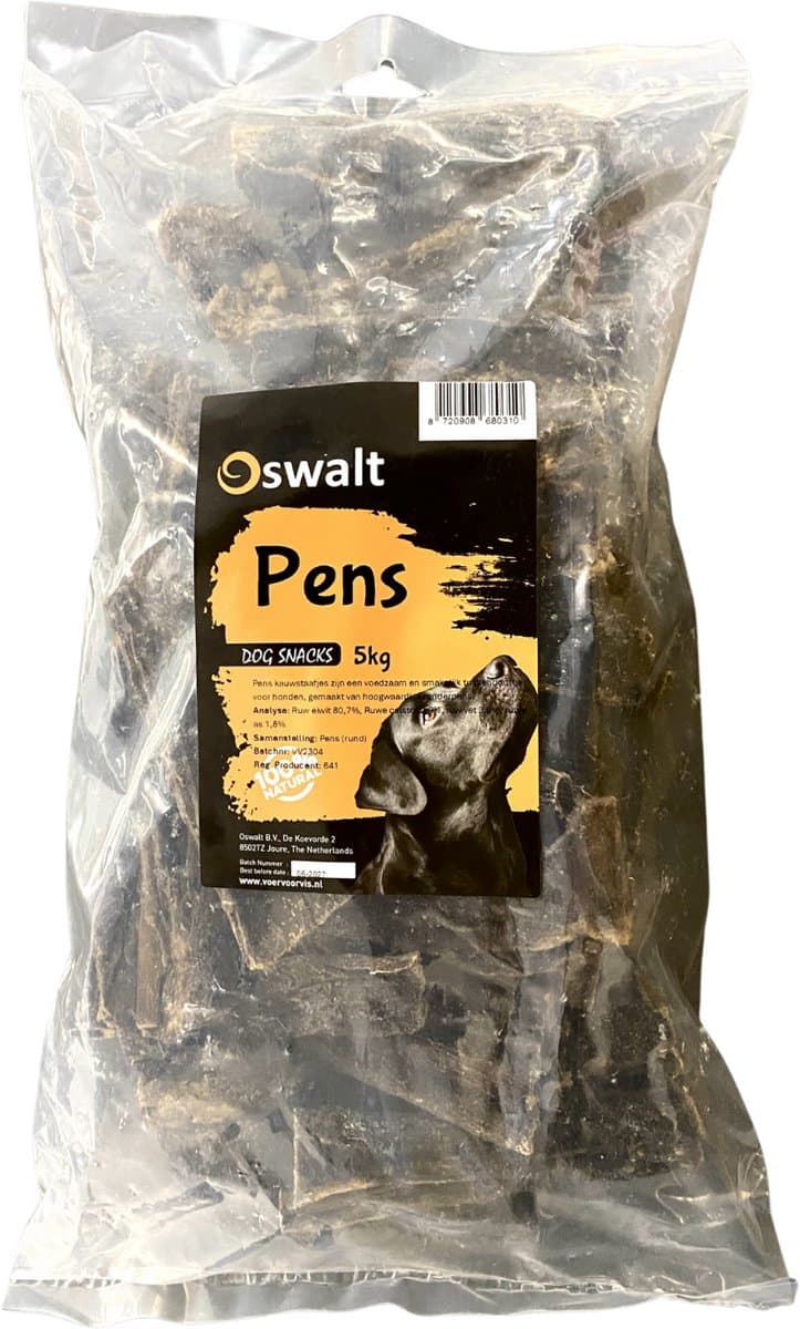 Oswalt Pens - Runderpens - Hondensnack - 5KG