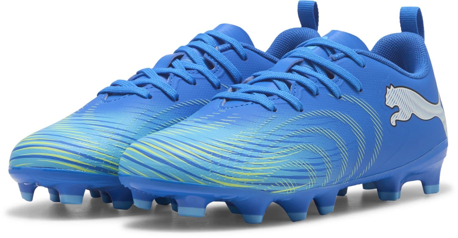 PUMA FUTURE 9 PLAY FG/AG Jr Unisex Sportschoenen - Ultra Blue-PUMA White-Luminous Blue-PUMA Black
