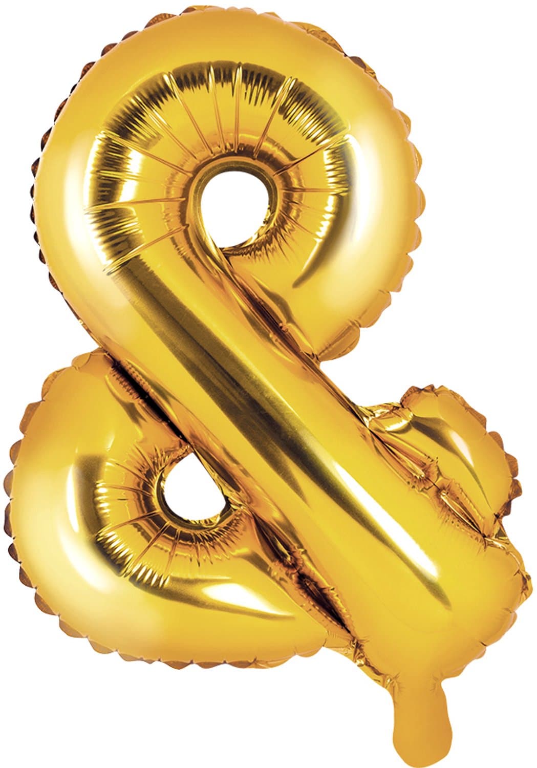 Partydeco - Folieballon Goud & (35 cm)