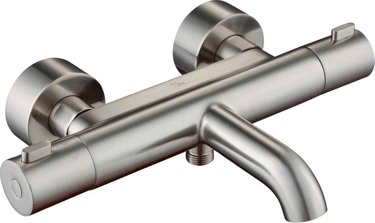 Ben Lavion Badkraan - 15 cm - Thermostatisch - Nikkel - Cooltouch - Thermostaatkraan