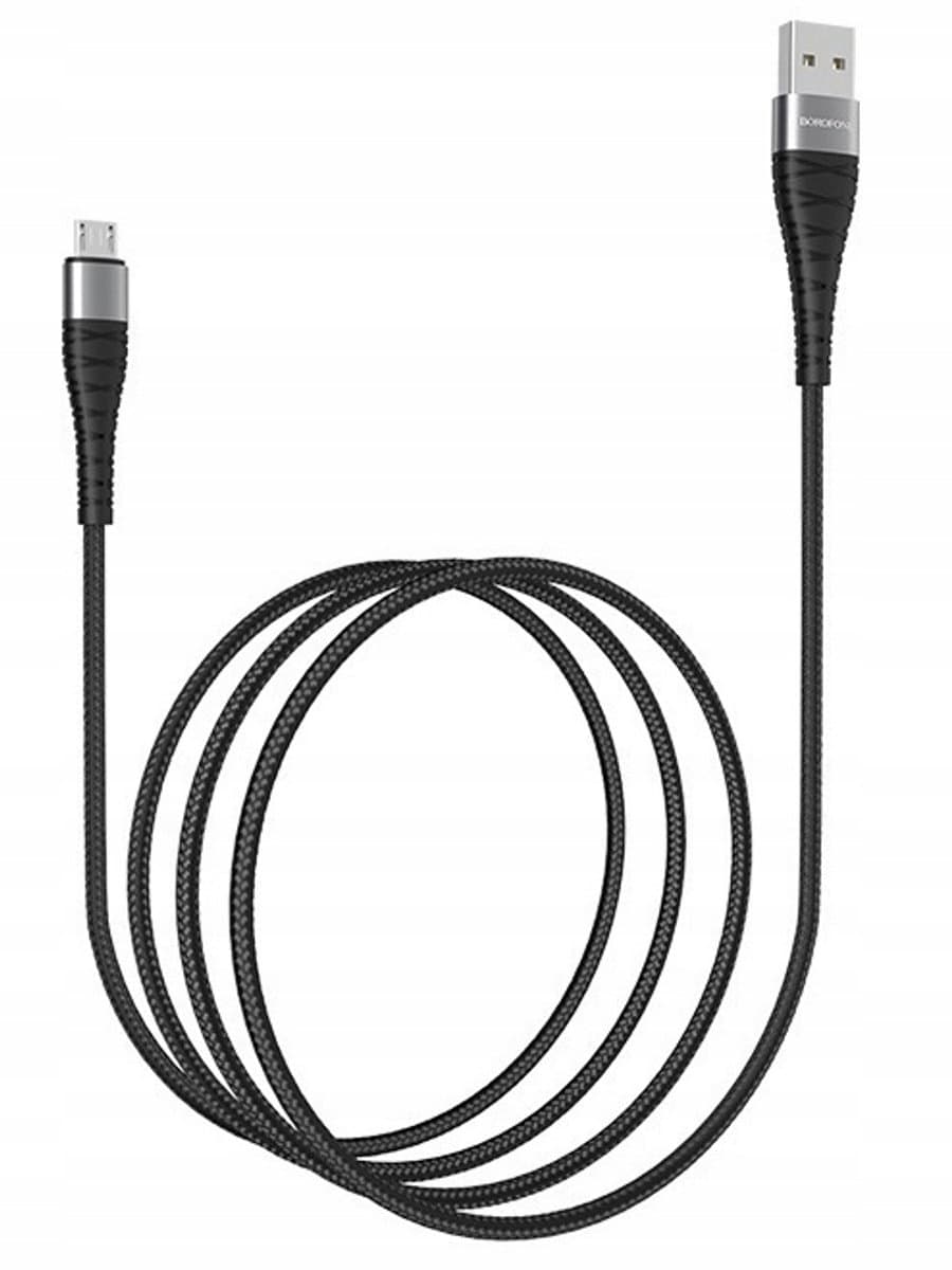 Versterkte USB Micro B Kabel 5A Nylon Oplossing - 1m