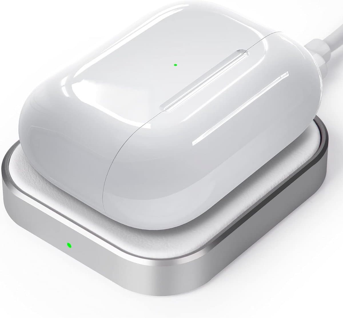Draadloos Oplaadstation voor AirPods Pro 2, AirPods Pro 1, AirPods 3 en 4 - Wit