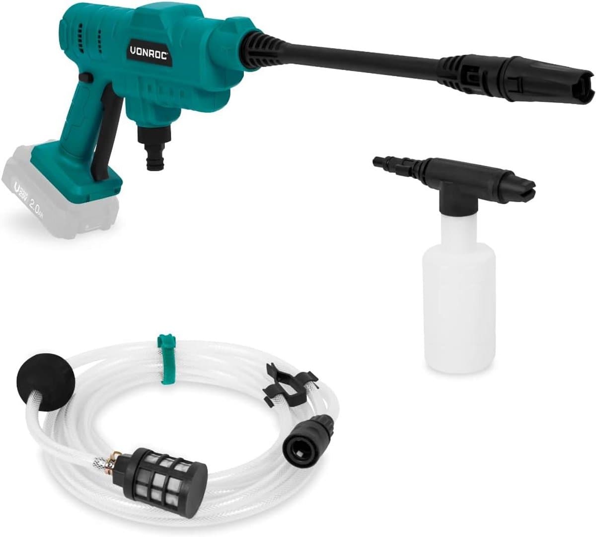 Draagbare Accu-krukmachine 24bar - Ideaal voor Tuin, Auto en Camping