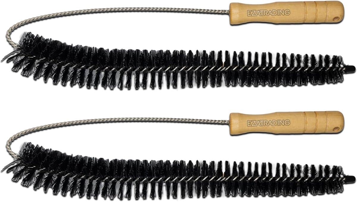 Reinigingsborstel voor pluisfilter, radiator, afvoer en koelkast 61 cm - 2 stuks