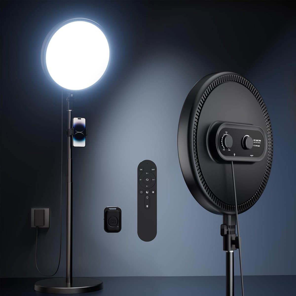 Jachtcamera 2,7K 58MP HD met 38 LED IR Ringlicht en Statief van 162,6 cm