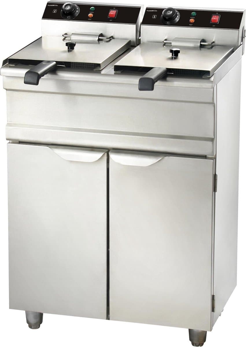 Elektrische Friteuse 2X9 L - CombiSteel 7455.0985 - Horeca