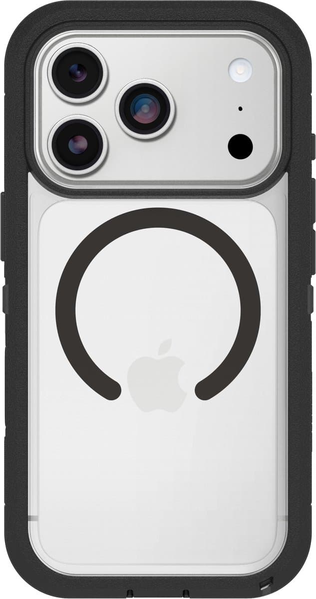 Otterbox Defender Pro XT iPhone 17 Pro Back Cover met MagSafe Magneet Transparant Zwart