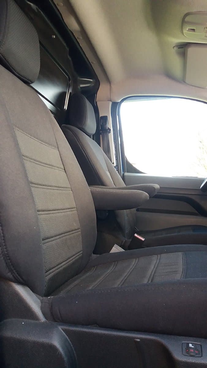 Pasvorm stoelhoezen Opel Zafira Life 2019-heden (geschikt voor 2 stoelen) - Stof zwart