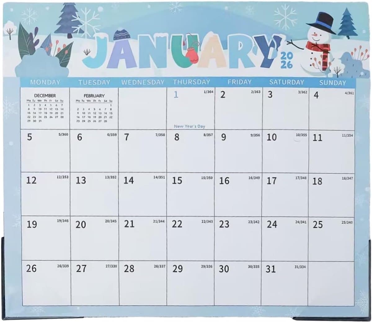 Koelkastkalender - Magnetische Planner - Huishouden Organiseren - 18 Maanden Planning - 33x29cm