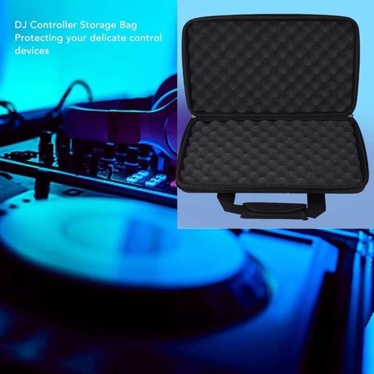 DJ Controller Tas - Hard Case - Beschermingskast - Opberg Case - Gevoerd Interieur - Duurzaam en Weerbestendig - Opbergcase