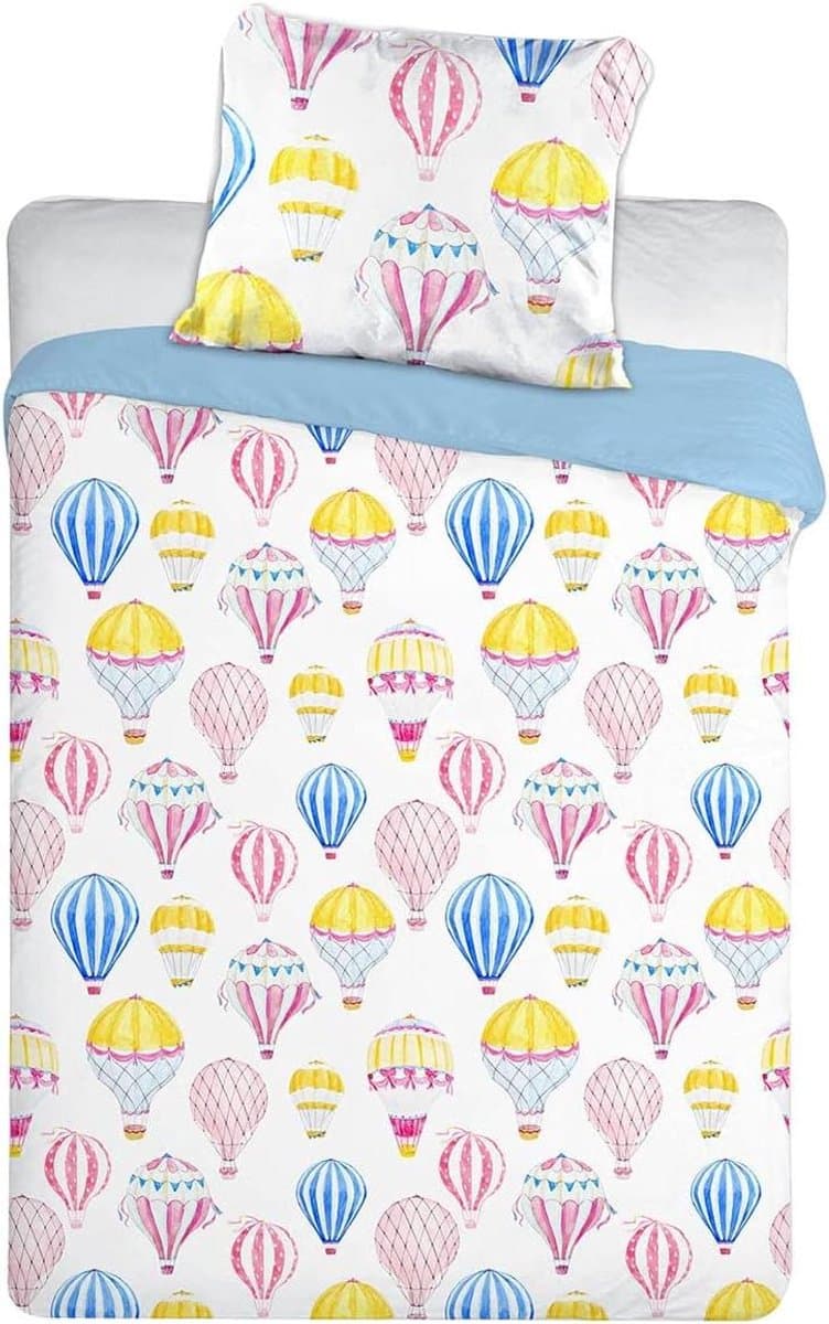Kinder Beddengoed Set - Dekbedovertrek Kussensloop - Dromen Vangen - Met Rits Sluiting - 100x135cm 40x60cm - Multicolor