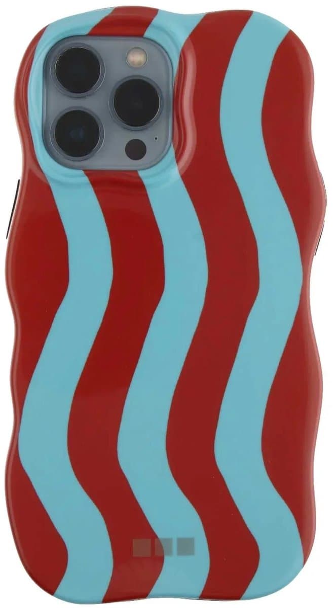 123watches hoesje Candy - blauw rood - Siliconen, TPU - iPhone 13 Pro Max