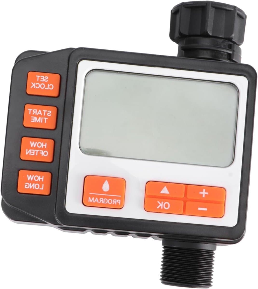 Bewateringstimer Automatisch - Irrigatie Controller Tuin - Planten Water Geven - Mechanisch Instelbaar - 14.2 cm Breed - Zwart