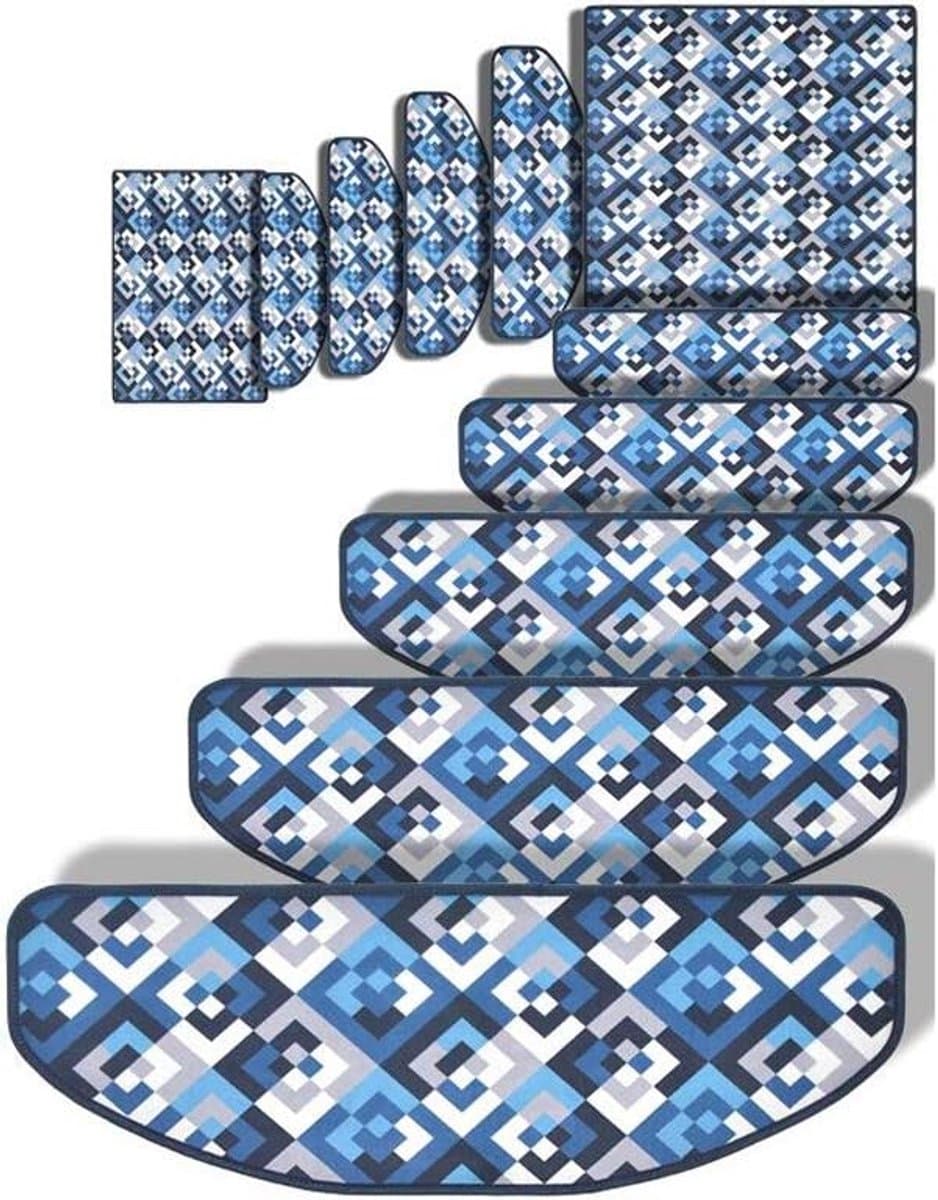 Trapmatten Set - Traptrede Kussens - Trap Bescherming - Antislip Ontwerp - Set van 5 - Grijs