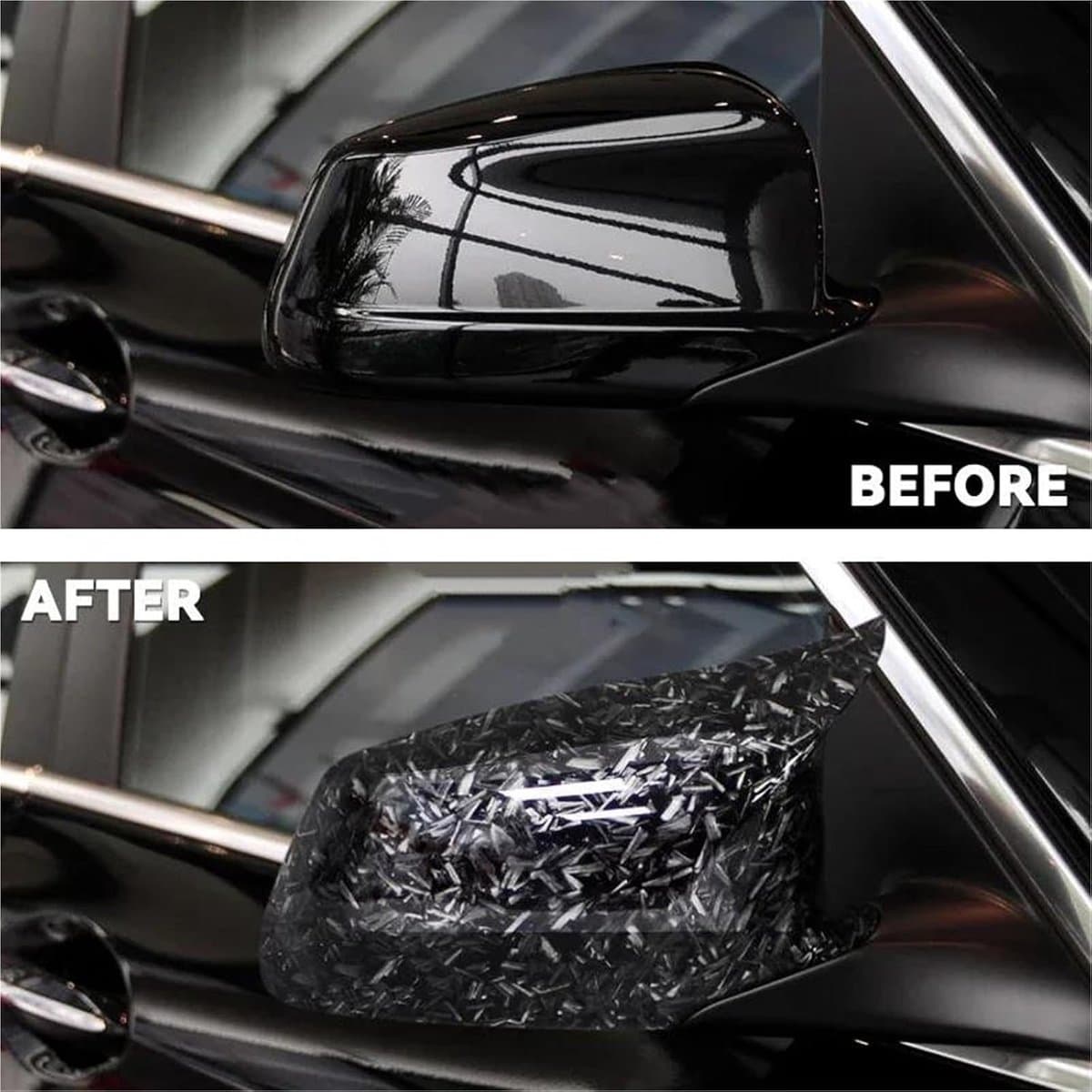 Spiegelkappen Auto - Zijspiegel Covers - Bescherming Auto - Krasbestendig ABS - 1 Paar - Carbon Fiber Look