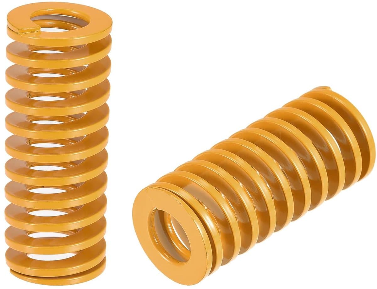 Sourcing map 2 stuks matrijzen veer 25 mm 60 mm lichte belasting printplaat voor 3D-printer deel geel