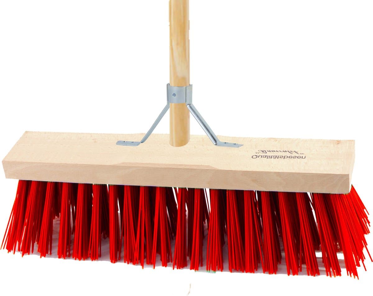 Sorex Bezem buiten - 40 cm - steel 120 cm - incl. stokhouder - harde bezem - straatbezem