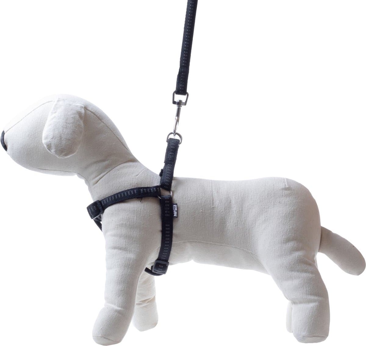 Happet - Leash & Harness Set Nylon M / Soft Style / Black - Happet Jr52 - Z-jr52jj - 1st