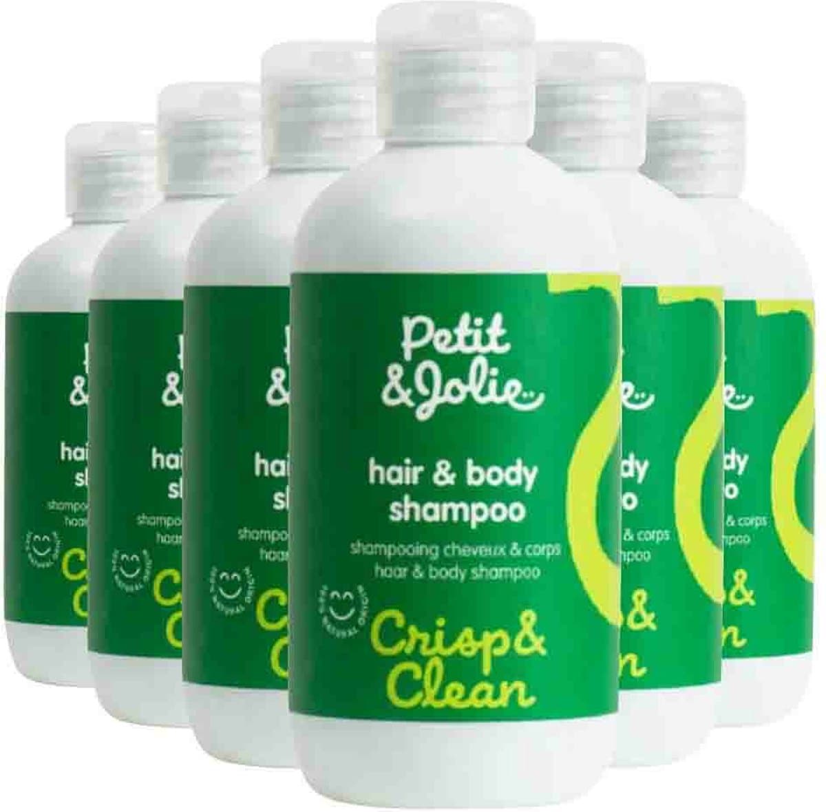Petit & Jolie Shampoo Haar & Body - 6 x 200 ml - Voordeelverpakking