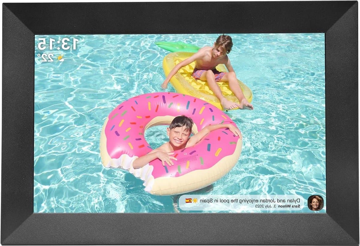Digitale Fotolijst - HD Wifi Frame - Foto's Delen - Touchscreen Bediening - 10.1 Inch - Zwart