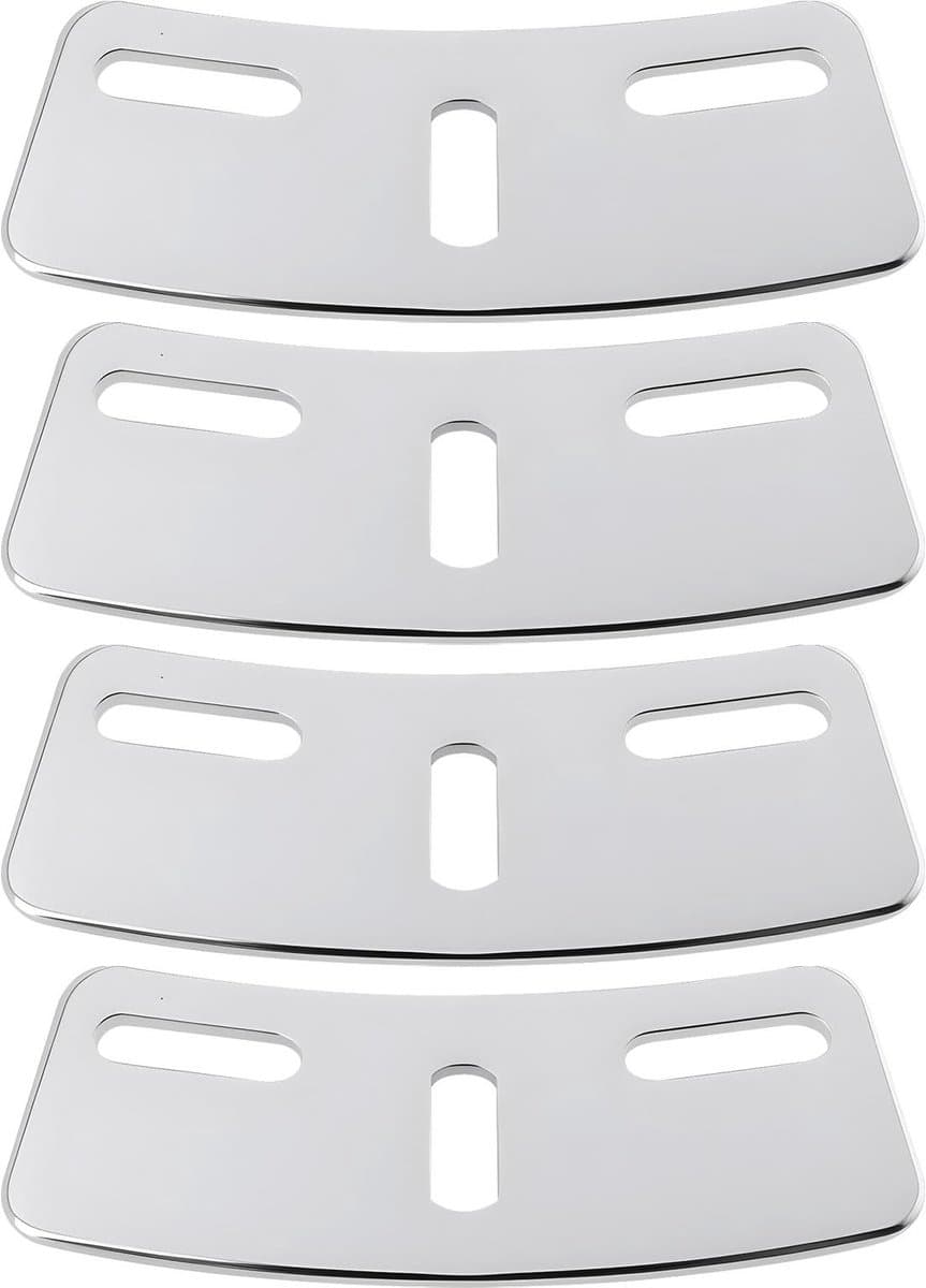 aladdien - Drie-Gaten Banjo Montage Platen - 4x Set - 6.8 x 2.4 cm - Voor 5 String Banjo - Geschikt voor Muziek - R1742