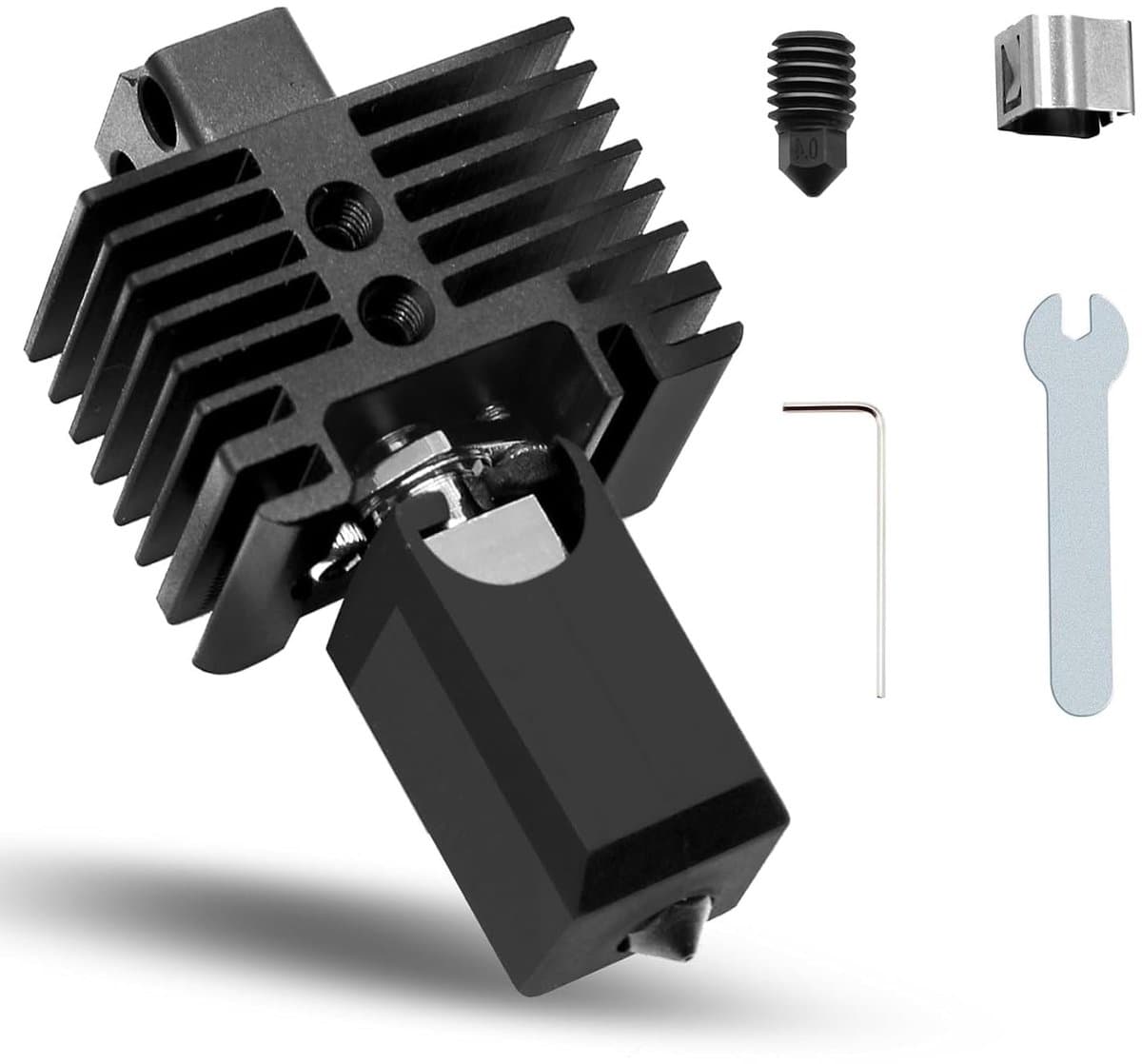 Allecto - Upgrade Bambu Labs X1/P1P Hotend - Hoge temperatuur tot 500 graden - Gehard stalen mondstuk - 3D-printer upgrade - Geschikt voor P1P en X1