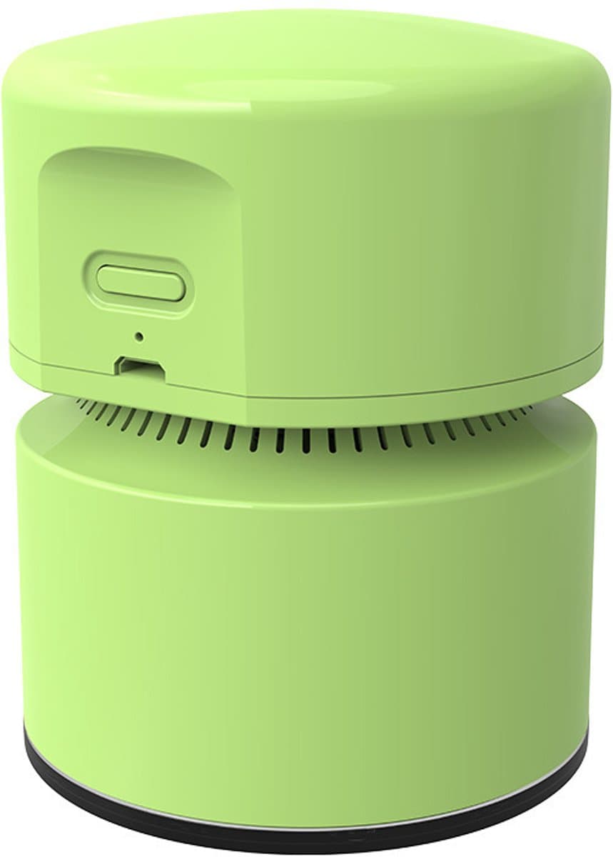 Bureau-stofzuiger — Mini-bureauzuiger — USB-oplaadbaar — Bureau-stofverwijderaar — 360° draaibaar ontwerp — Ideaal voor scholen, kantoren en thuis — Groen