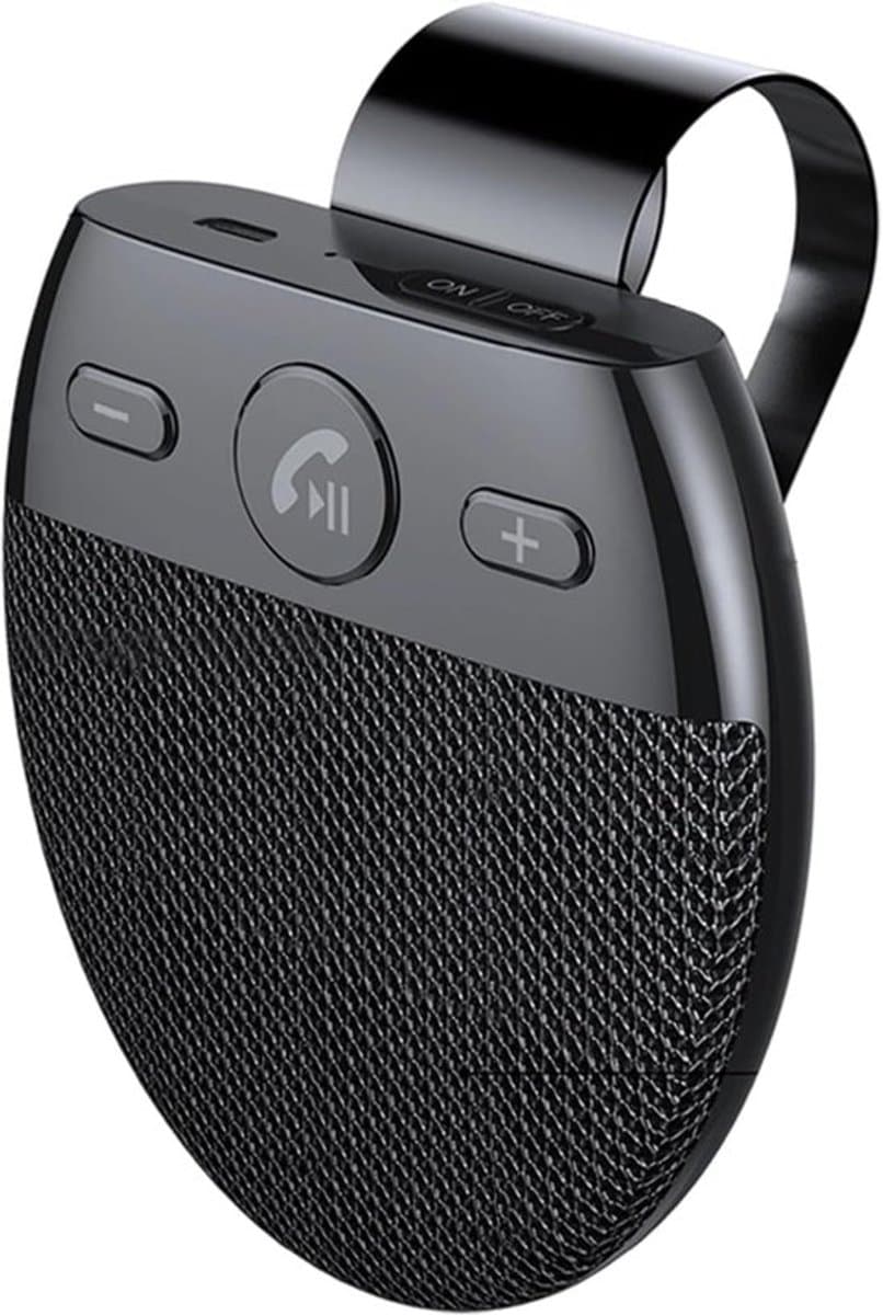 Bluetooth-luidspreker – Draadloze Bluetooth-luidspreker voor in de auto – Bluetooth handsfree bellen in de auto met Type-C opladen – Spraakprompts voor Bluetooth in de auto – 1 stuk