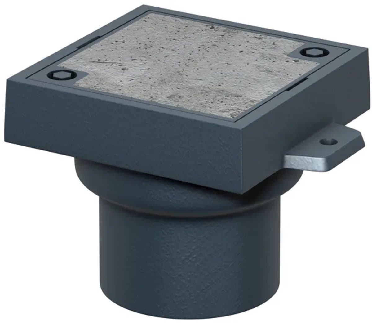ACO Reinigingsafsl. Finor S DN150 90 graden/M125/gietijzer/deksel betonvulling, 5288.32.00