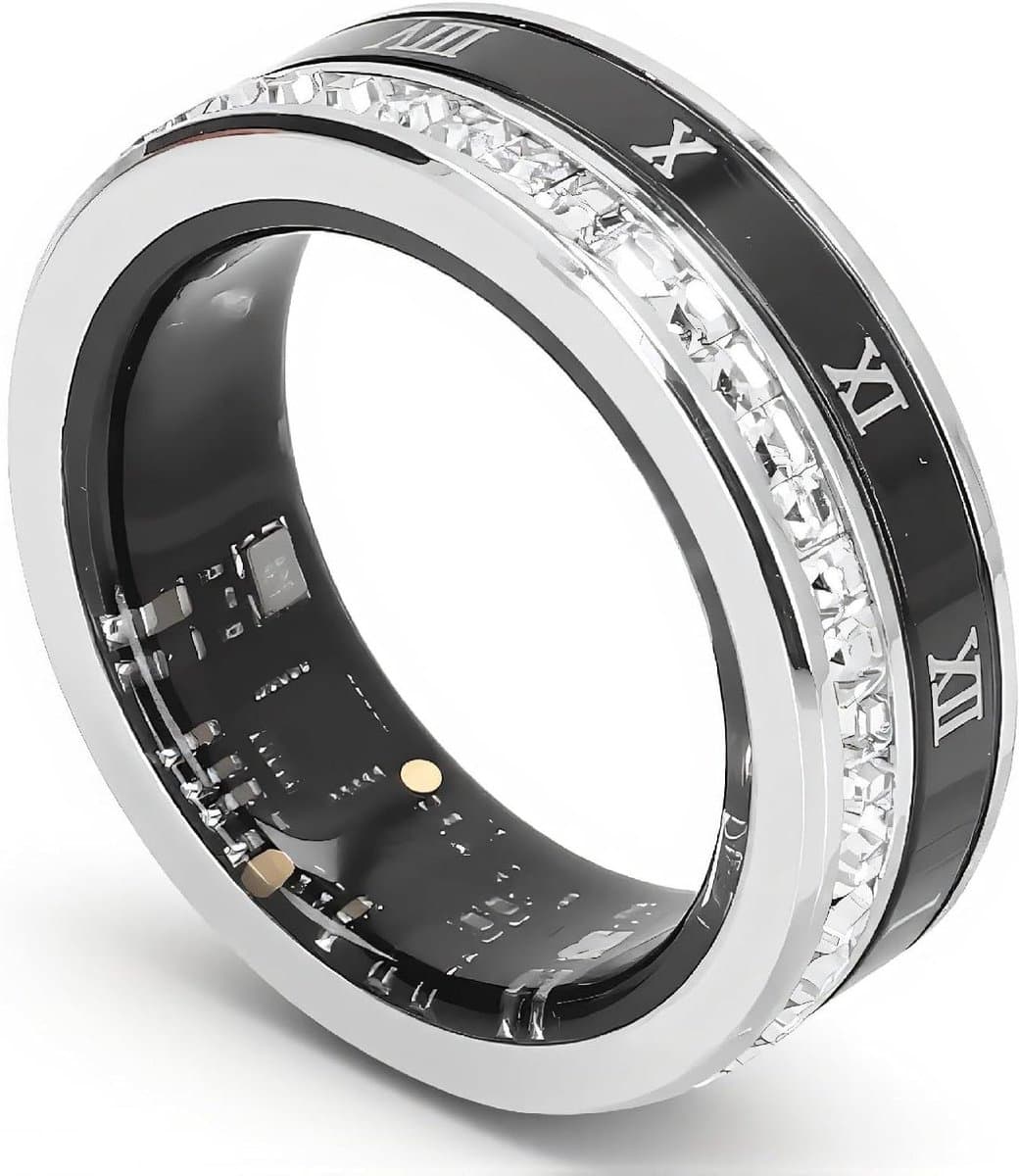 Slimme Ring - Fitness Tracker - Activiteiten Monitoren - IP68 Waterdicht - 18 mAh Batterij - Zilver