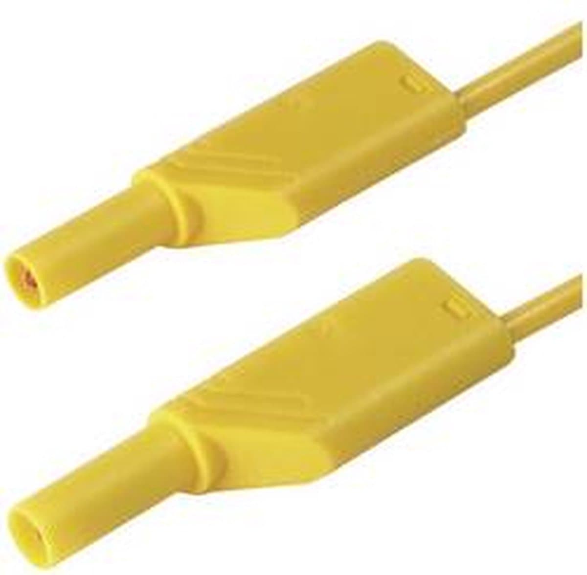 SKS Hirschmann MLS WS 100/1 ge Veiligheidsmeetsnoer Banaanstekker 4 mm Banaanstekker 4 mm 1.00 m Geel 1 stuk(s)