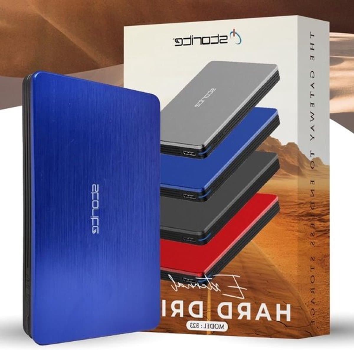 Externe harde schijf - Draagbare opslag - Back-up maken - USB 3.0 - 500 GB - Blauw
