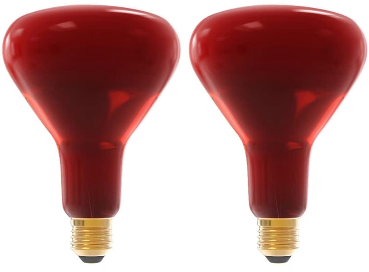 Technik E27 Infraroodlamp Dimbaar 250W - Volledig Infrarood Lamp R125 - 2 stuks