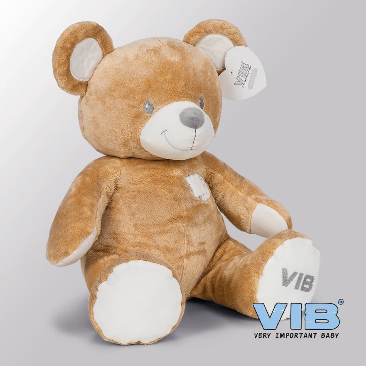 VIB® - Teddybeer groot 60 cm - Bruin - Babykleertjes - Baby cadeau - zwangerschap aankondiging - geboorte cadeau
