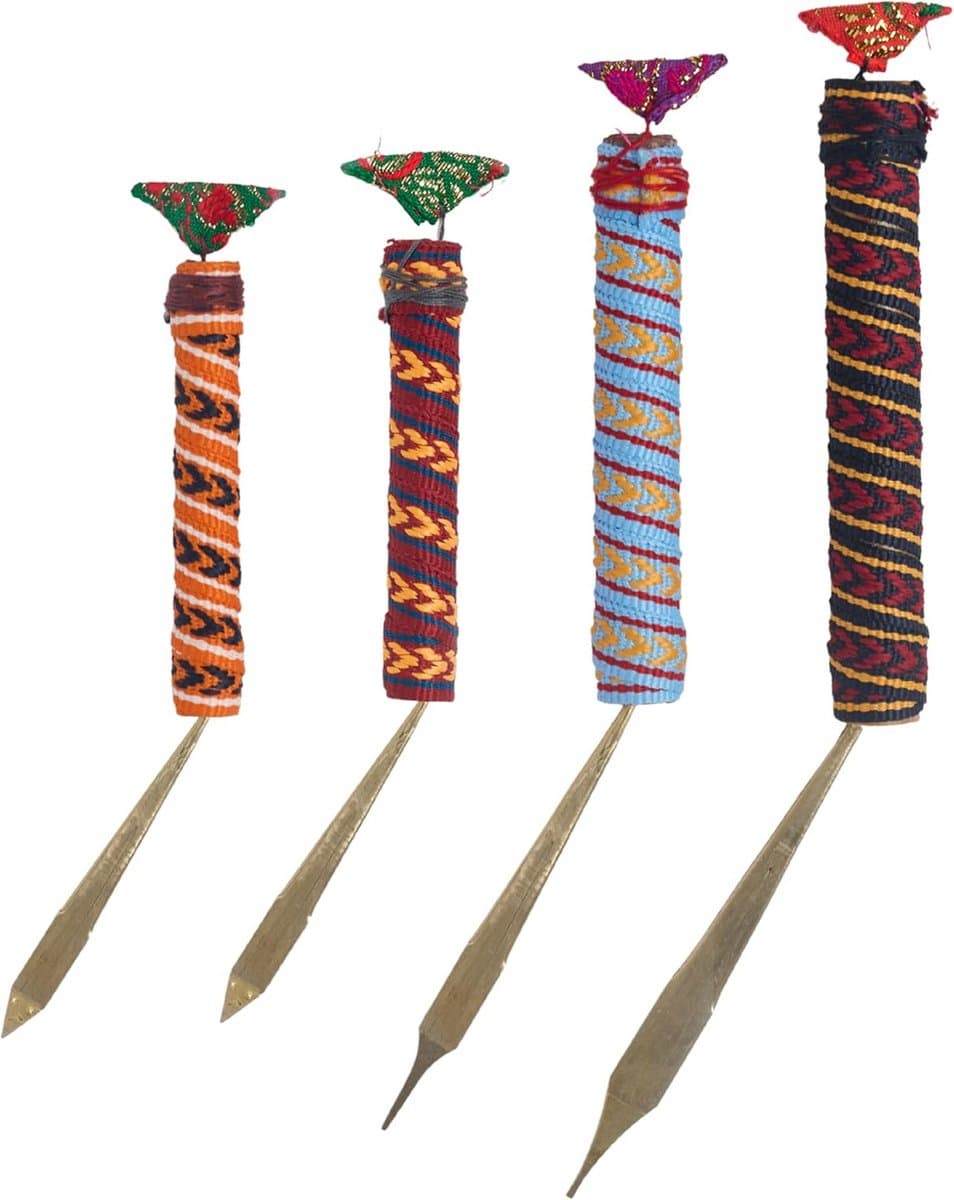 Set van 5 Hoornmuziekinstrumenten Mondharp voor lipgebruik, Traditioneel Aziatisch Slaginstrument
