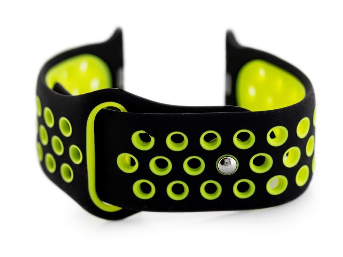 Apple Watch U24 bandje - zwart/groen - 42/44 mm