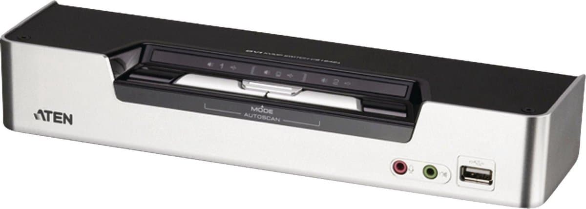 Aten KVM Switch CS1642A KVM-switch Rack-montage Zwart, Zilver