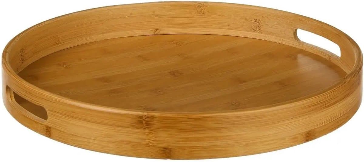 5five Ronde Bamboe Dienblad - 40 cm, Bruin