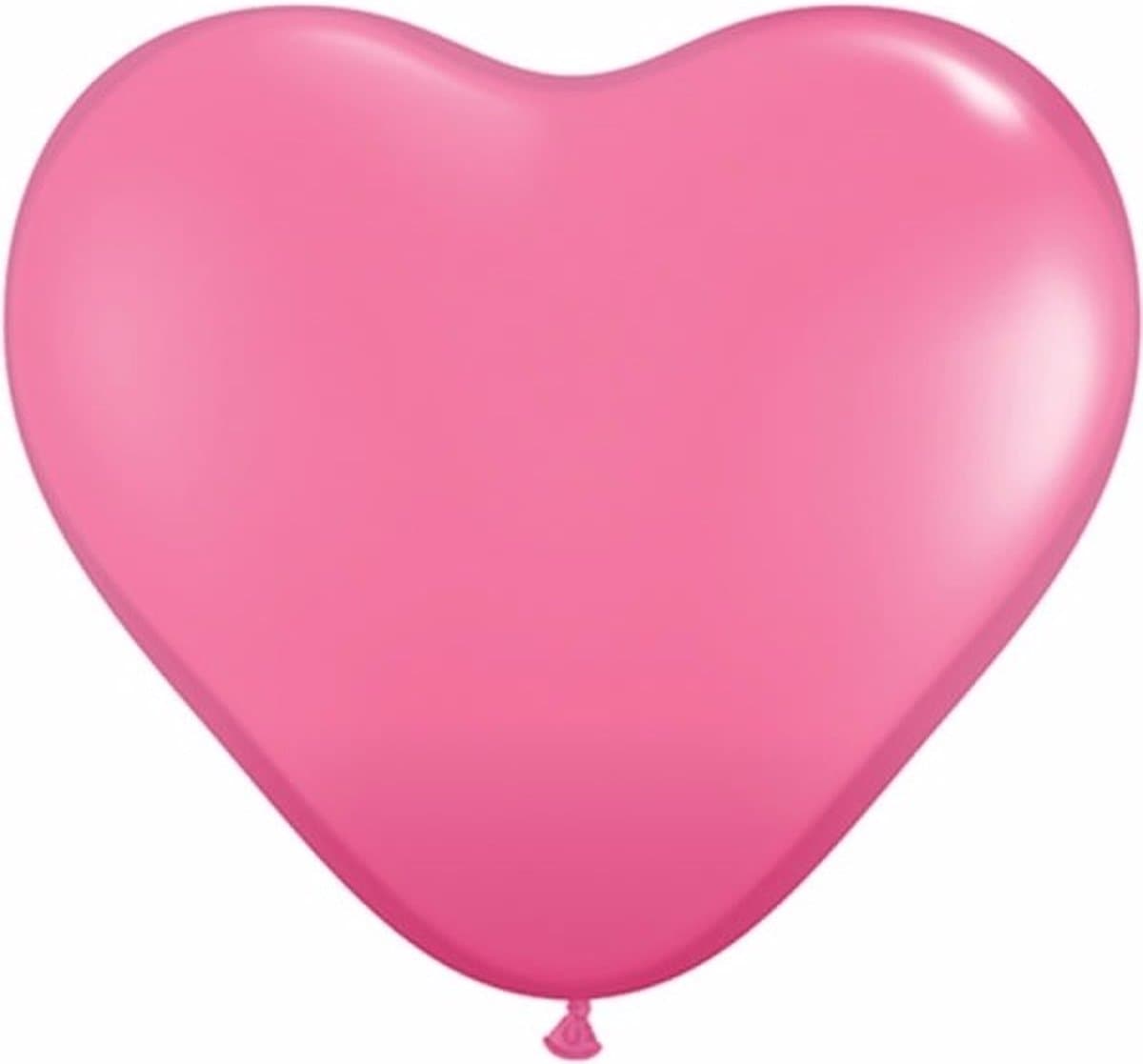 Shoppartners HSP Hartjes ballonnen - roze - 25x - ballon - 25 cm