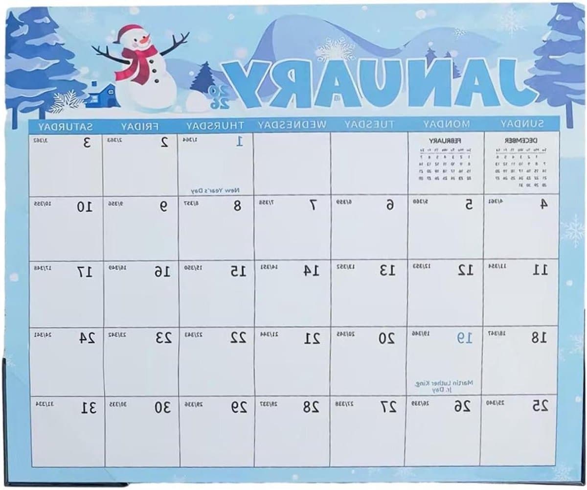 Koelkast Kalender - Maanplanner Magneet - Gezin Organiseren - 18 Maanden Overzicht - 33 x 29 cm - Wit