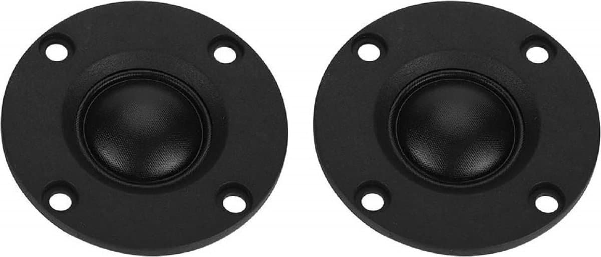 DIY-luidspreker 2 stuks 30W 6Ω Micro-luidspreker Zijdefilm Dome Tweeter Treble-luidspreker Hifi-luidspreker