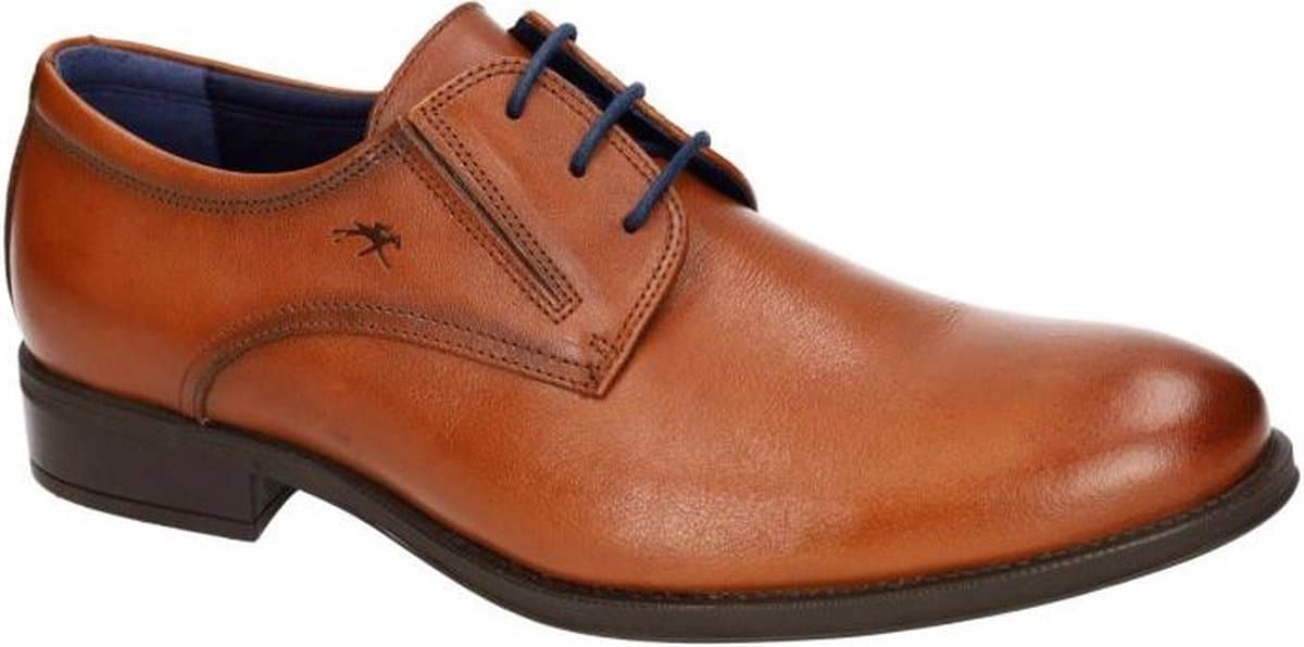 Fluchos -Heren - cognac/caramel - geklede lage schoenen - maat 46