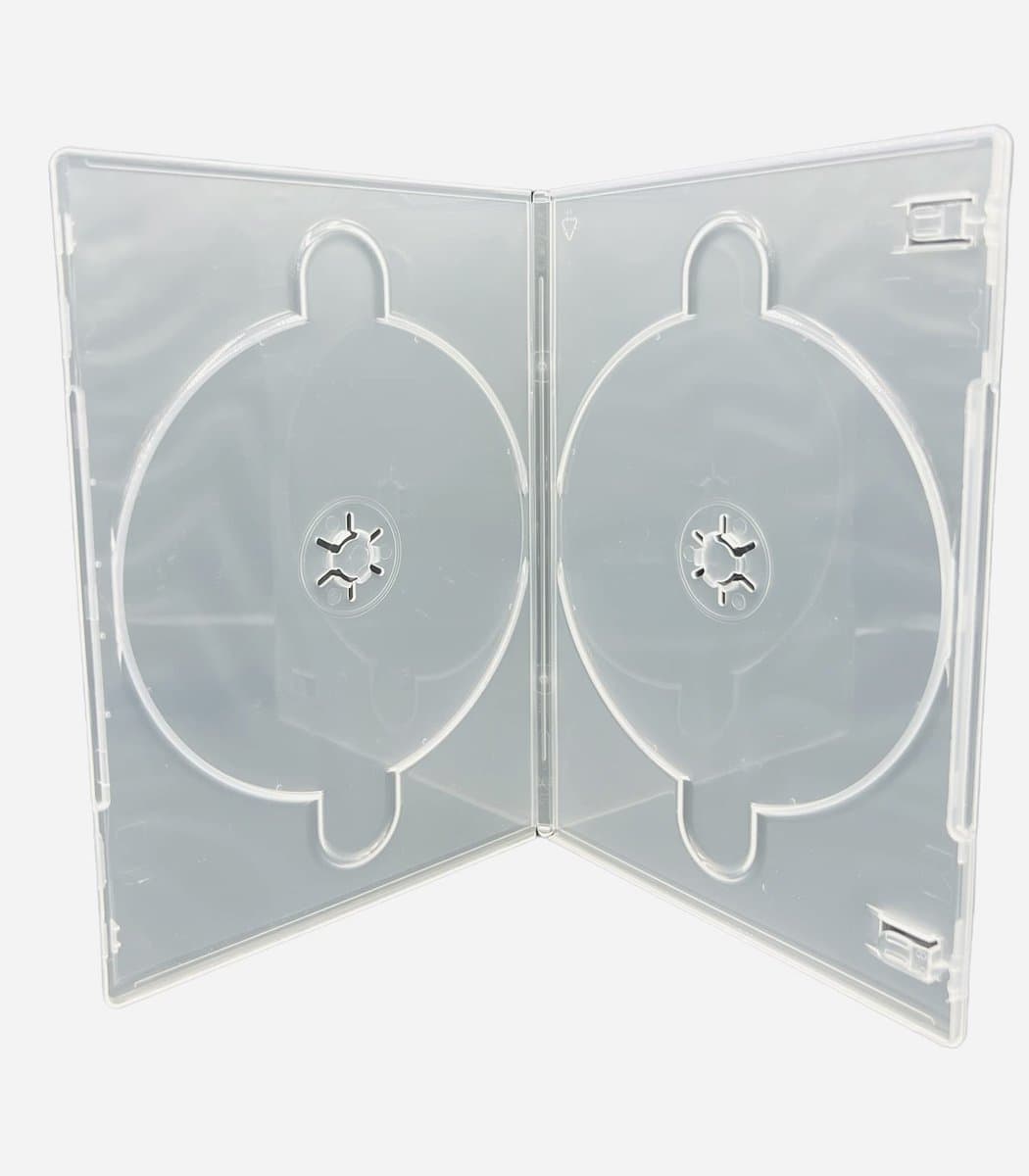 Dubbele DVD Hoesjes - Opbergmappen Schijven - Media Opslag - Ruimtebesparend Ontwerp - 100 Stuks - Helder