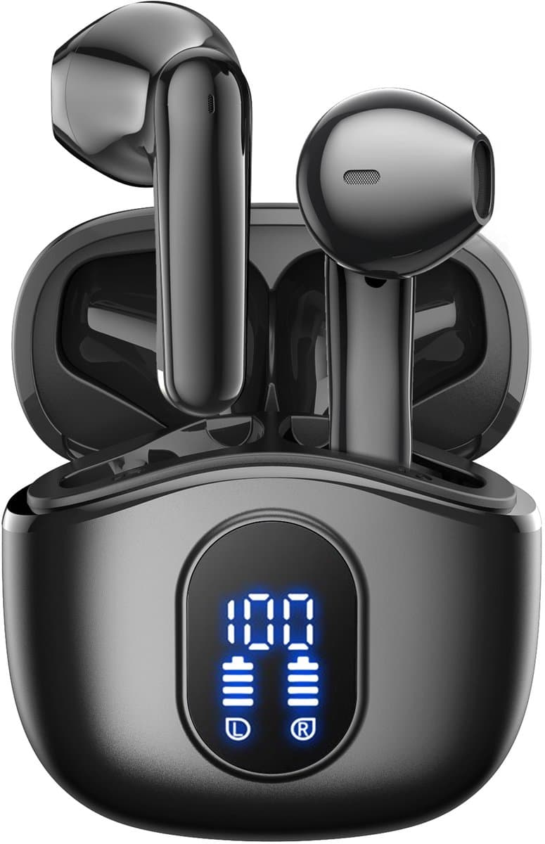 Siltcon® SoundWave Pro 4 - Oortjes Draadloos - Draadloze Oordopjes – Oordopjes – Oortjes - Universeel - Noise cancelling ENC - Zwart