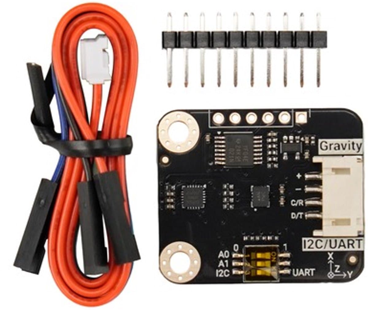 Gravity 6DOF IMU-sensor voor bewegings- en gebarendetectie – I2C/UART – SEN0692
